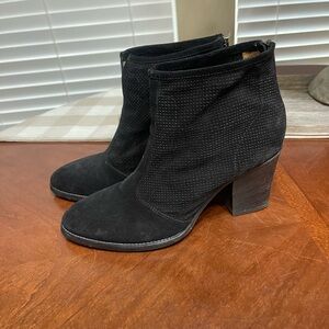 Aquatalia fia perforated black booties